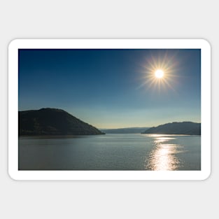 Danube river and mountains Sticker